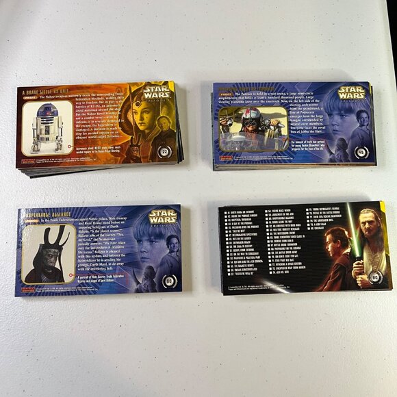 Star Wars Episode 1 Complete Widevision Trading Base Card Set 1-80 Topps - 1999 - Picture 2 of 5
